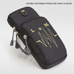 Sport Cell Phone Zipper Arm Bag Men Women Running Mobile Phone Pouch  Fitness Climbing Gadget Phone Bag Creadit Card Holder