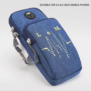 Sport Cell Phone Zipper Arm Bag Men Women Running Mobile Phone Pouch  Fitness Climbing Gadget Phone Bag Creadit Card Holder