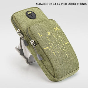 Sport Cell Phone Zipper Arm Bag Men Women Running Mobile Phone Pouch  Fitness Climbing Gadget Phone Bag Creadit Card Holder