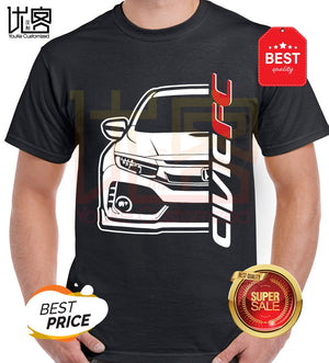 honda Genzo Civic FC T-Shirt Men's women's Summer 100% Cotton Team Tees Male Newest Top Popular Normal Tee Shirts