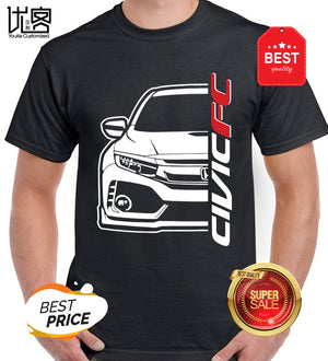 honda Genzo Civic FC T-Shirt Men's women's Summer 100% Cotton Team Tees Male Newest Top Popular Normal Tee Shirts