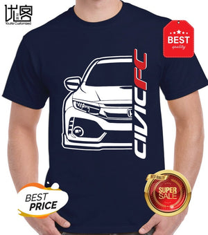 honda Genzo Civic FC T-Shirt Men's women's Summer 100% Cotton Team Tees Male Newest Top Popular Normal Tee Shirts