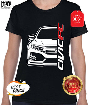 honda Genzo Civic FC T-Shirt Men's women's Summer 100% Cotton Team Tees Male Newest Top Popular Normal Tee Shirts