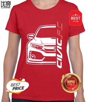 honda Genzo Civic FC T-Shirt Men's women's Summer 100% Cotton Team Tees Male Newest Top Popular Normal Tee Shirts