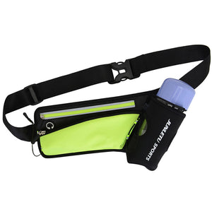 BGreen Sports Waterproof  Cell Phone Waist Pouch Running Wait Belt Bag Cycling Waist Phone Bag Hiking Water Bottle Gadget Holder