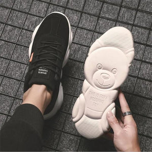 2020 New Spring High Quality Korean Sports Wild Casual Small Bear Shoes Deodorant Shock Absorption Men's Dad Shoes