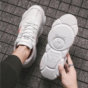 2020 New Spring High Quality Korean Sports Wild Casual Small Bear Shoes Deodorant Shock Absorption Men's Dad Shoes
