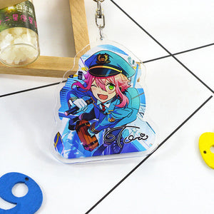 Game Ensemble Stars Valkyrie Mika Kagehira Syu Itsuki Key Holder Keychain Double Print Keyrings Portachiavi Pendant Llavero