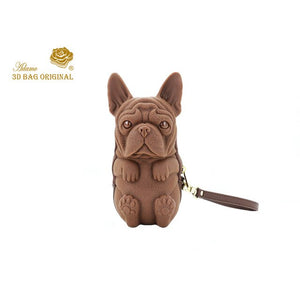 Adamo 3D Bag Original Fred French Bulldog  Clutch with Strap Fashion Wallet Women's Purse  Female Clutch Long Purse